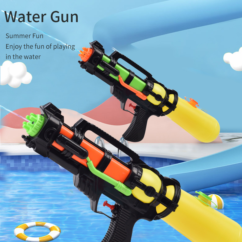 Pistola de água de brinquedo infantil, pressione para pulverizar água, verão ao ar livre praia piscina brinquedo de jogo de batalha de longo alcance