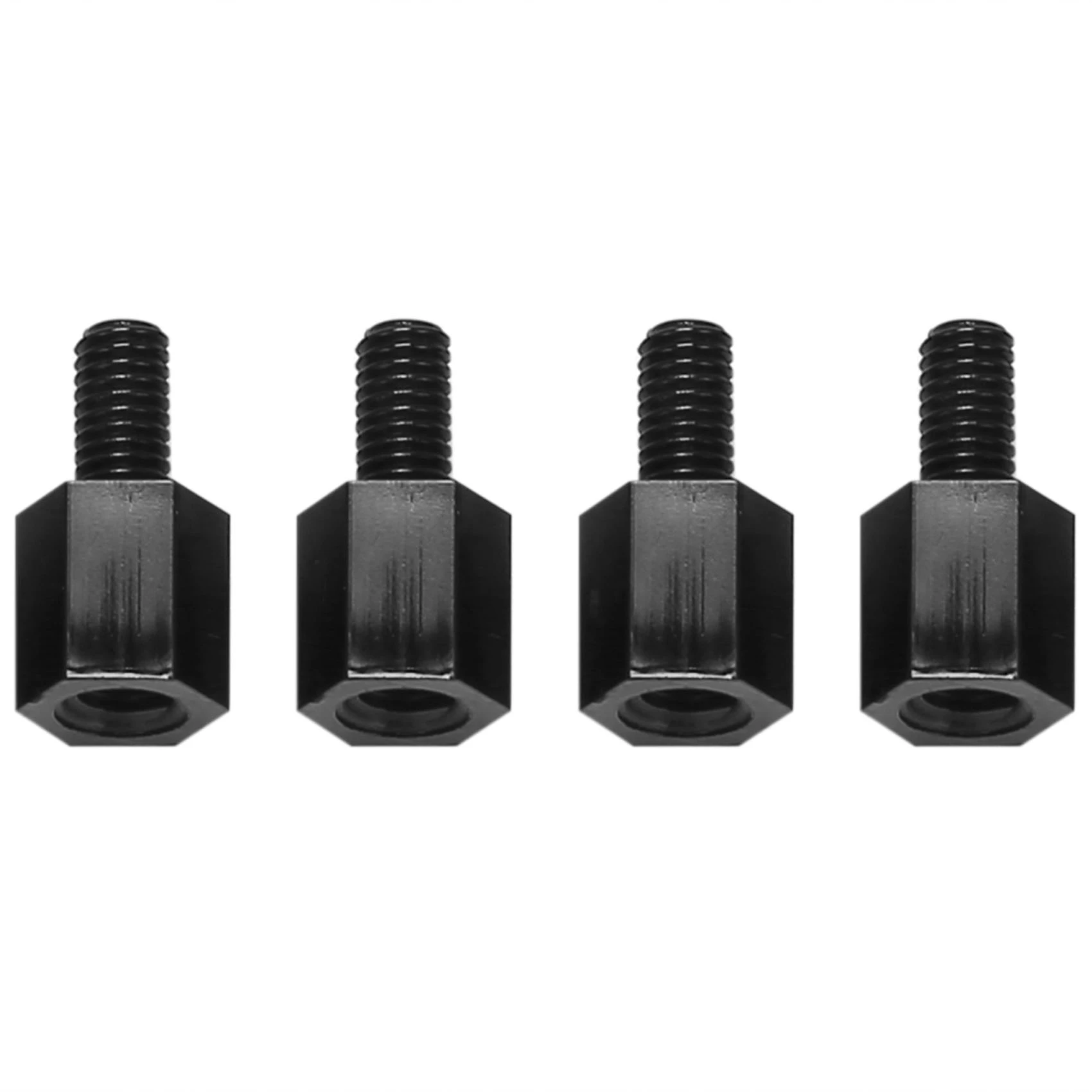 ABFA 100x Motherboard Nylon Hex Standoff Threaded Spacer M3 Thread 6+6mm Black