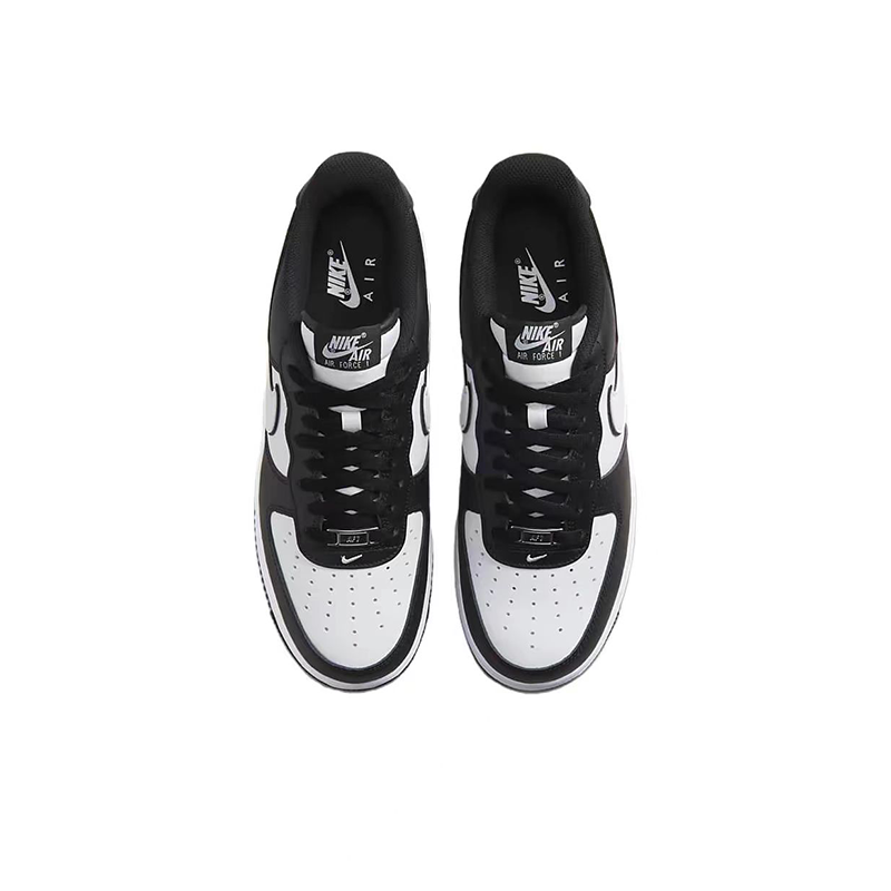 Air Force 1 Nike Low "Panda" blanco y negro casual retro versátil hombres y mujeres zapatos deportivos, zapatos antideslizantes bajos