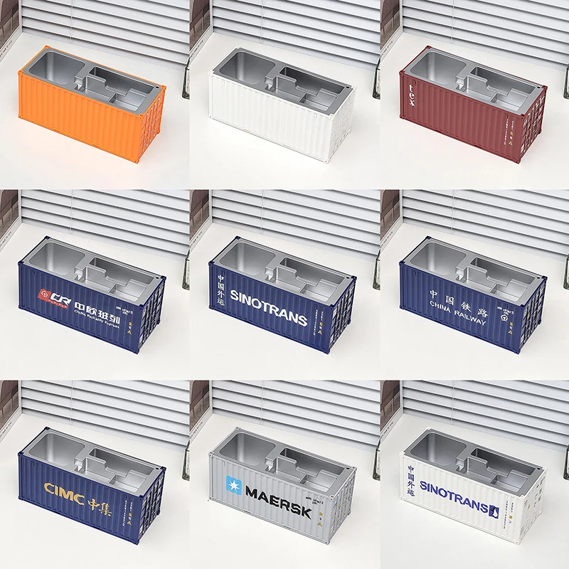 Creative 1:30 Shipping Container Desktop Stationery Storage Box Business Card Organizer Simulated Container Model Ornaments