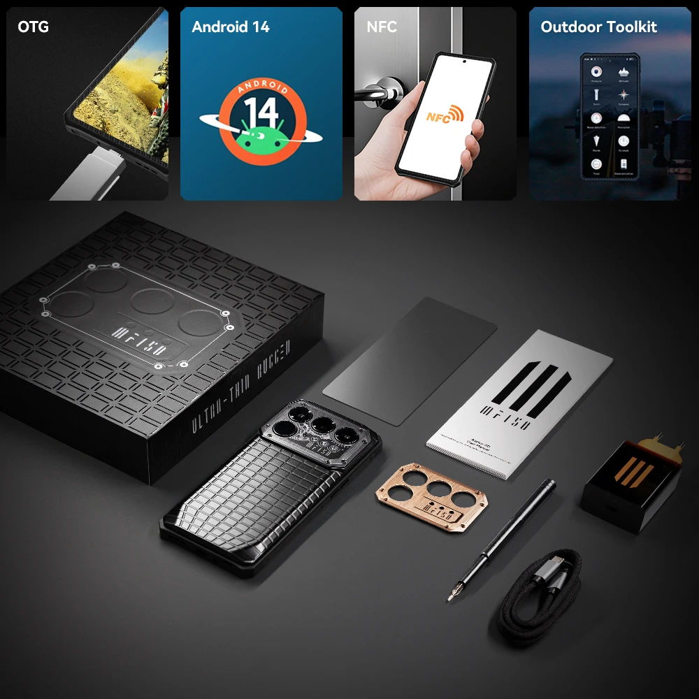 IIIF150 Raptor 5G robuuste smartphone Android 14 mobiele telefoon 6,78 '' 120 Hz AMOLED-display 16 GB + 512 GB 50 MP 65 W 10000 mAh telefoon