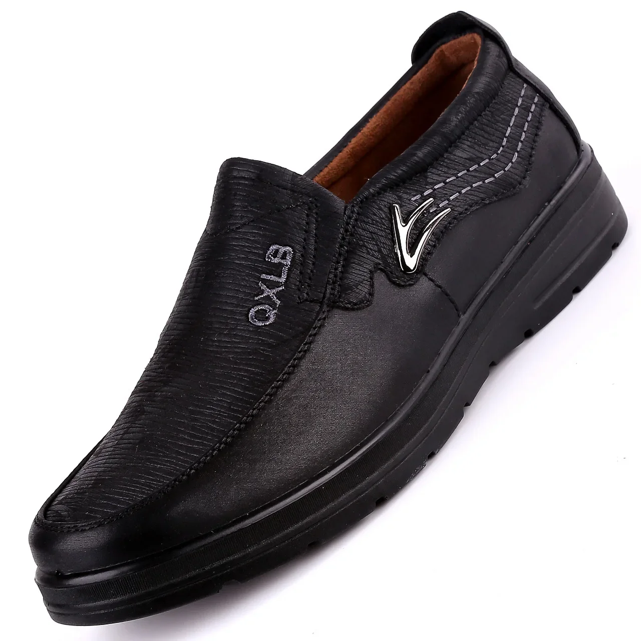 เครื่องหมายการค้าใหม่ขนาด 38-48 Upscale Men Casual รองเท้าแฟชั่นรองเท้าหนังสําหรับชายฤดูใบไม้ผลิฤดูใบไม้ร่วงผู้ชายรองเท้าแบนรองเท้าผ้าใบ
