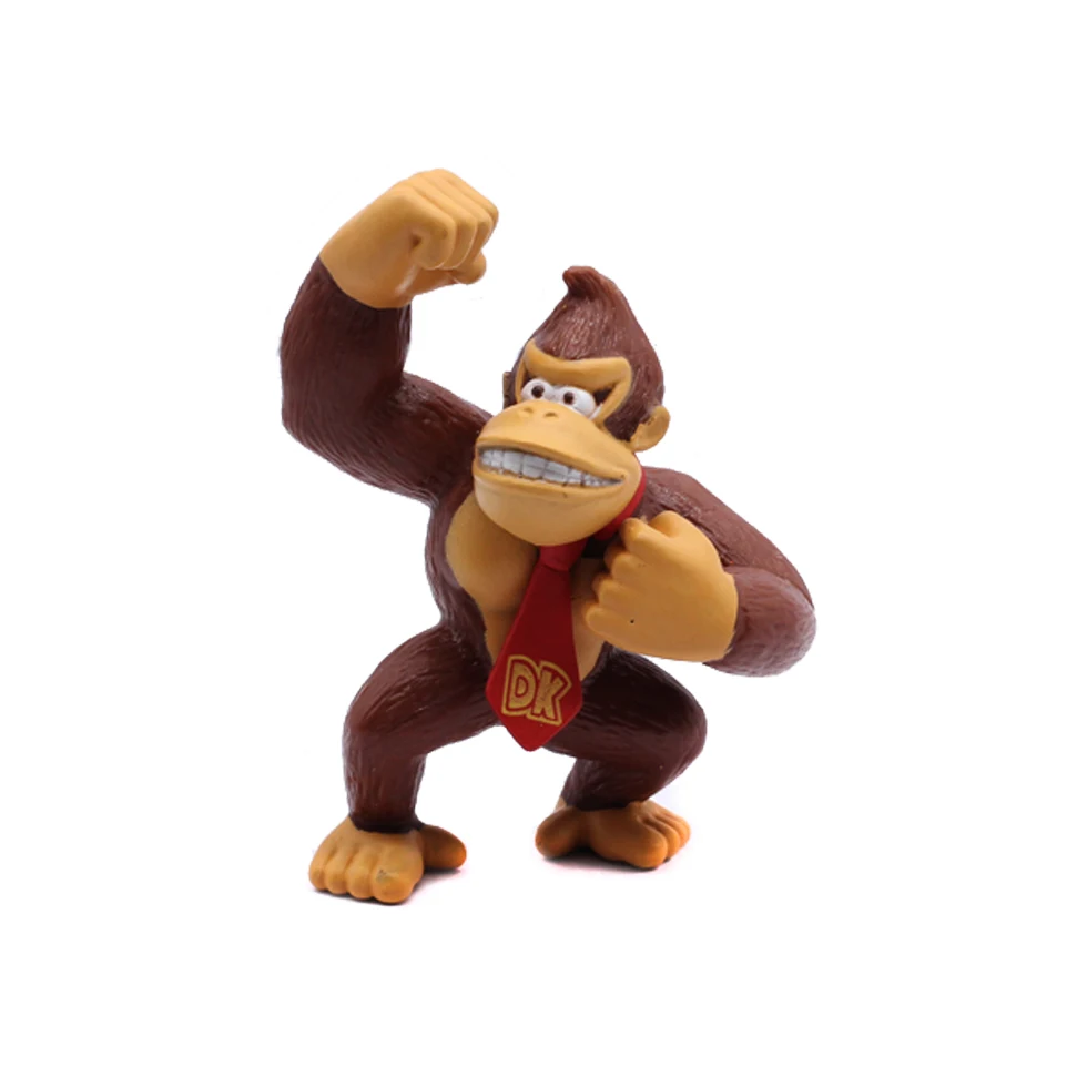 6-18 unids/set Super Mario Bros modelo figura juguetes Yoshi Luigi Donkey Kong seta PVC muñecas para niños regalos de cumpleaños