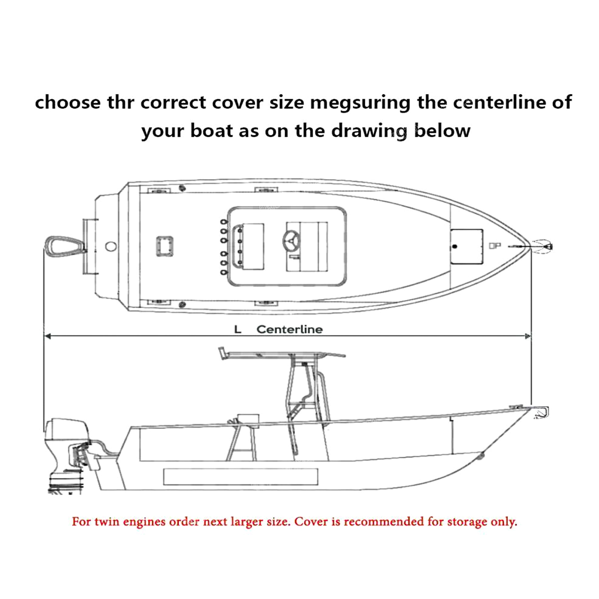 Capa de barco jumbo cruiser, 18-28 pés, 210d, resistente, oceano, água marinha, à prova de sol, proteção uv, peixe-ski, vshull, amarração