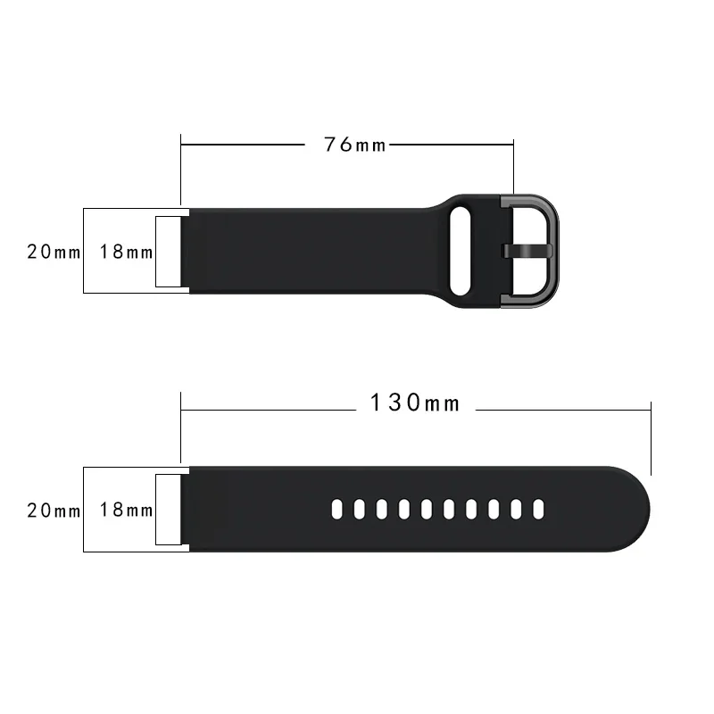 Correa de silicona de 18mm con hebilla colorida para Huawei Watch Gt4, correa de silicona con hebilla colorida de 41mm y 18mm para Huawei Gt5 41mm Watch5 42mm