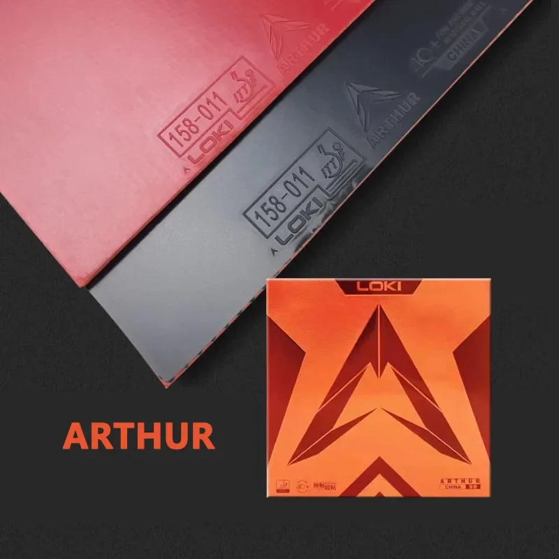 オリジナル LOKI ARTHUR ヨーロッパ/アジア中国卓球ラバー粘着攻撃的ピンポンラバーハードケーキスポンジ付き