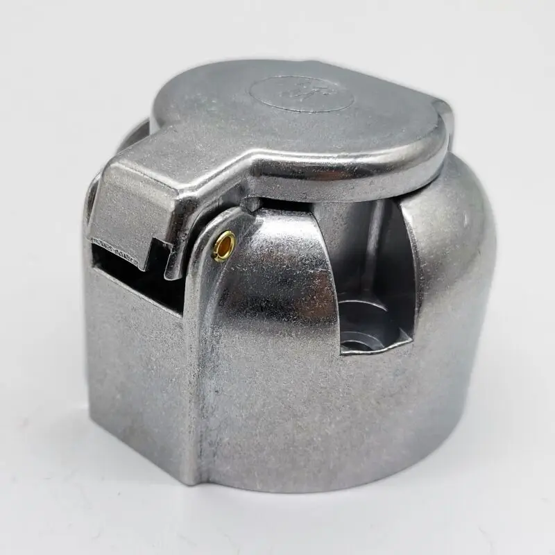 Conector de 7 pines, enchufe de remolque, aleación de aluminio, adaptador redondo de 12V, enchufe para camión, accesorios para coche