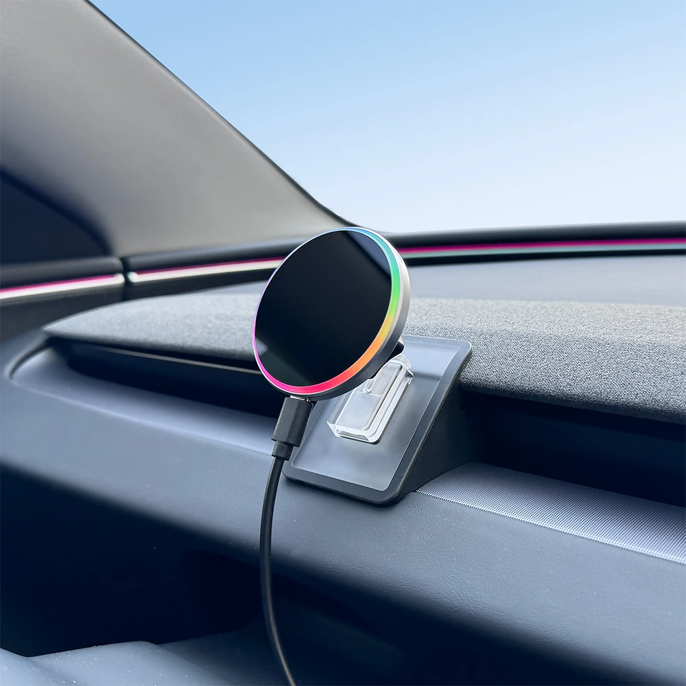 For Tesla Model Y Launch 2025 Model 3 Highland 2024 Phone Holder Mount Magnetic Phone Mount for iPhone 16 Pro Max Plus 15 14 13