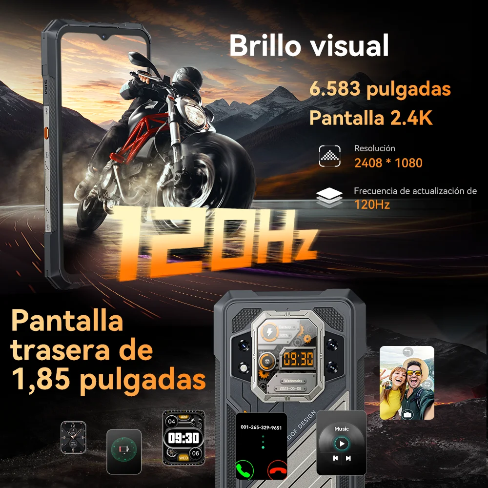CUBOT KINGKONG X, Smartphone 5G, 32GB de RAM (16GB + 16GB extendido), 256/512GB de ROM, 10200 mAh, pantalla de 6.583" 120 Hz, cámara de 100MP, NFC phone, telefonos movil [Envío desde almacén europeo, Entrega en 7 días]