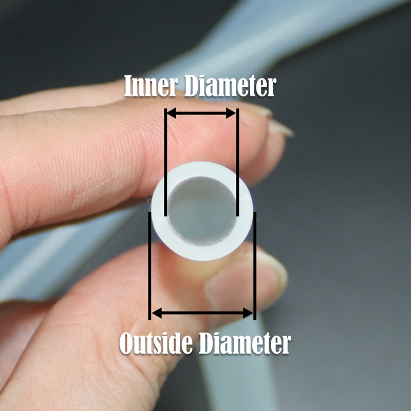 5/1M transparenter flexibler Silikonschlauch 2 3 4 6 7 8 9 10 12 14 16 mm Lebensmittelqualität Rohr Temperaturbeständigkeit Ungiftige Küche