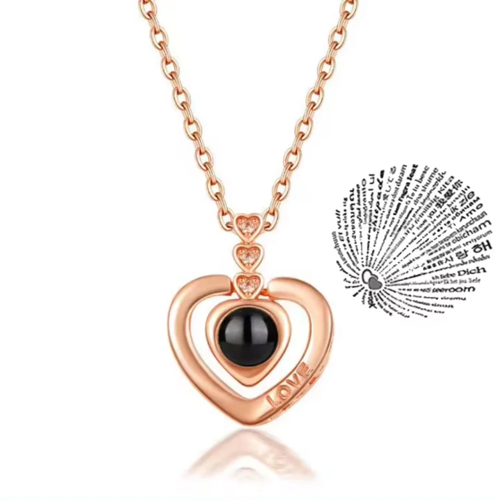 Paar-Halskette, Symbol der Liebe, Liebessprache, Text, Geschenk für die andere Hälfte
