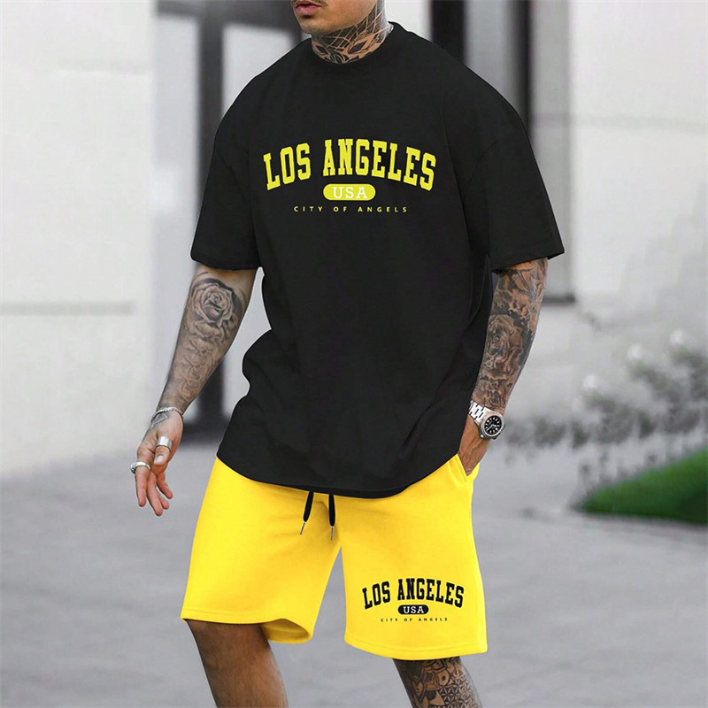 20024 Outdoor Sports Style męski garnitur strój do koszykówki letnie wakacje nad morzem odzież rekreacyjna męska domowa luźna wygodna piżama