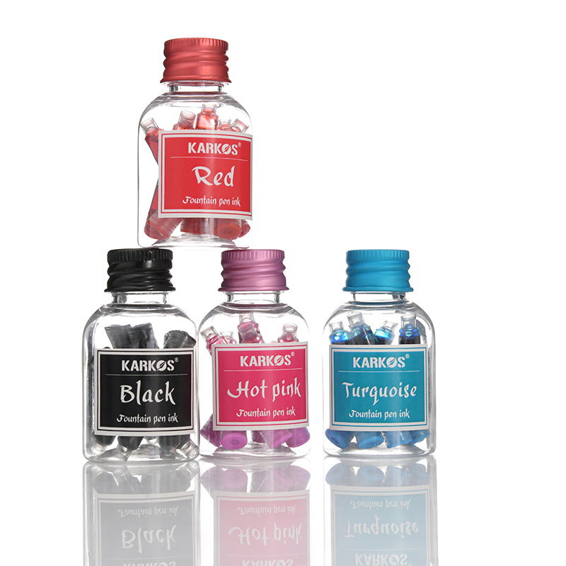 Fountain Pen Ink Bottle 30 ml / Ink-Sac Set, Water Soluble Colorful Replaceable Refill Office School Supplies Student Stationery