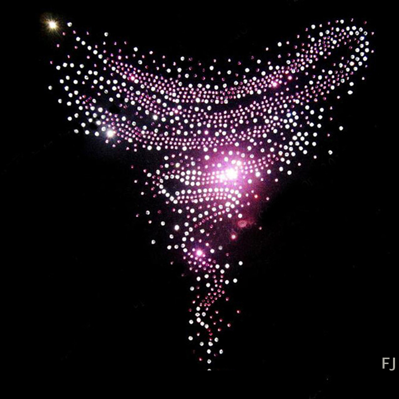 Ожерелье из блестящего камня 2025 года, железная нашивка для переноса, горячая фиксация, стразы, кристалл, передача