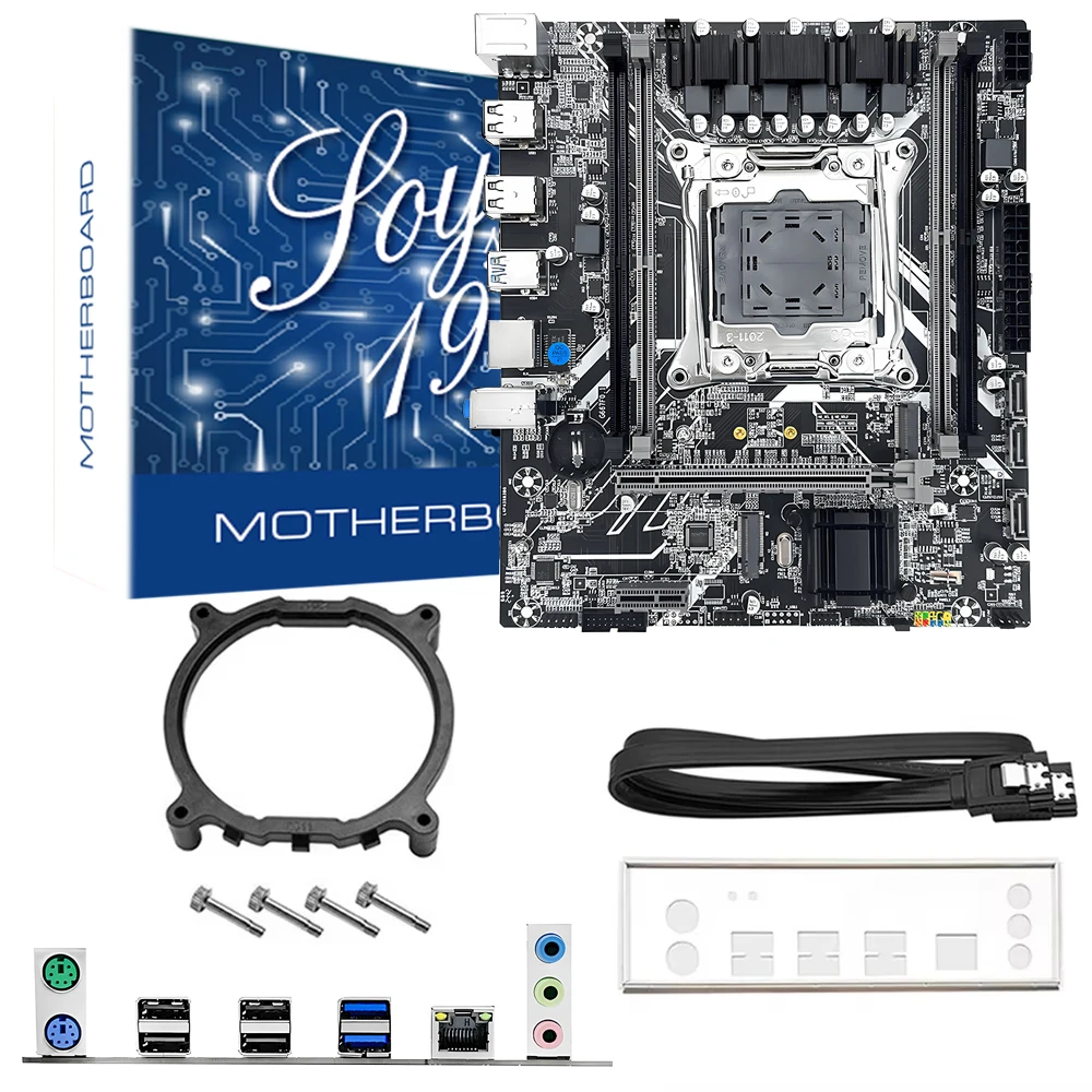 SOYO X99 LGA 2011-3 Комплект Xeon E5 2680 V4 16G=2*8G DDR4 REG ECC Оперативная память NAME M.2 NVME SATA3.0 USB 3.0 для игрового компьютера