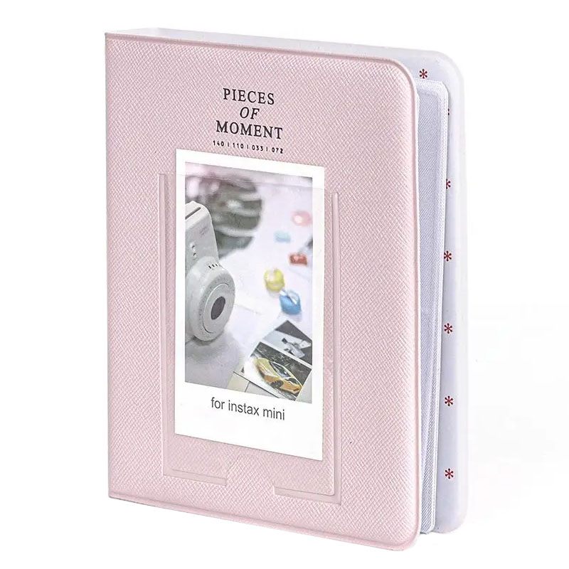Álbum de fotos com 64 bolsos, câmera instantânea, 3 polegadas, armazenamento de fotos, selos, cartões, para fujifilm instax mini 12/11/9/8
