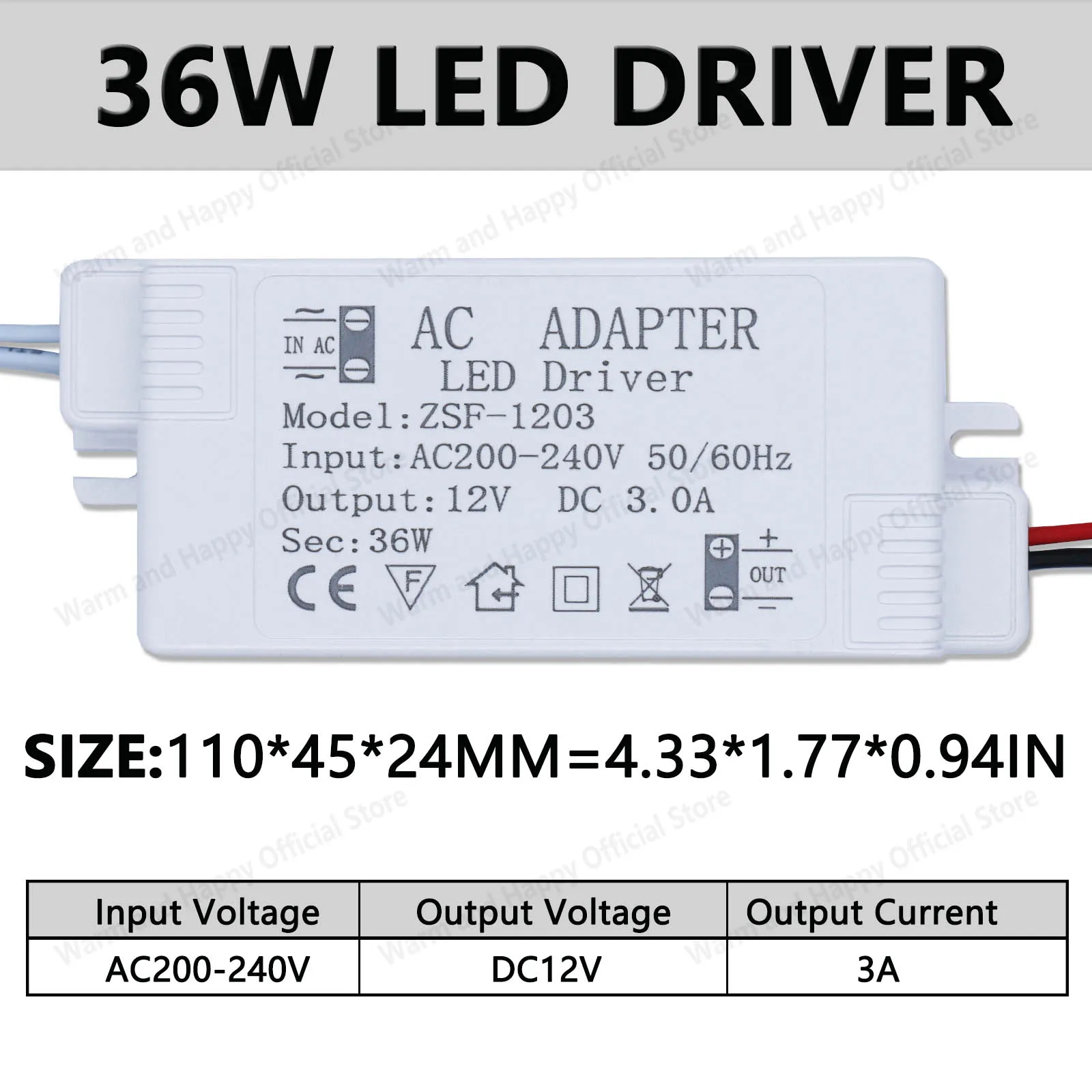 12W 24W 36W LED Treiber Netzteil Für AC220 12V 1A 2A 3A Netzteil Steuerung beleuchtung Transformatoren Für LED Licht Streifen