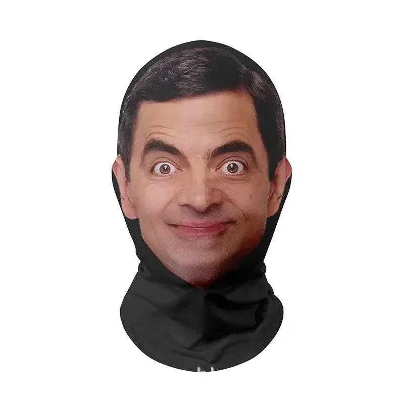 3D CR7 Messi Nahtlose Maske Lustiges Gesicht Bedrucktes Kopftuch Berühmte Person Eisseide Sonnencreme Kopfmaske Halloween Cosplay