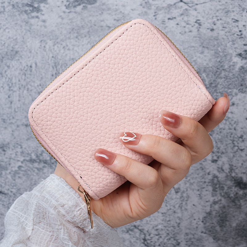 Multi-functional card package wholesale 204 new organ card package double zipper women's wallet large-capacity pu card set
