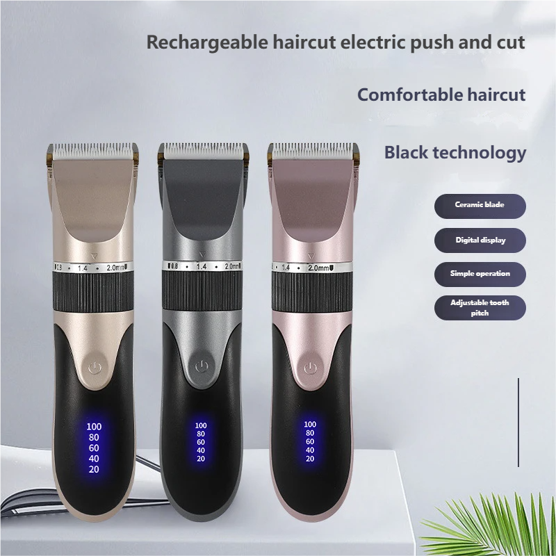 Hair Clipper Electric Barber Hair Trimmers For Men Adults Kids Cordless Rechargeable Hair Cutter Machine Professional