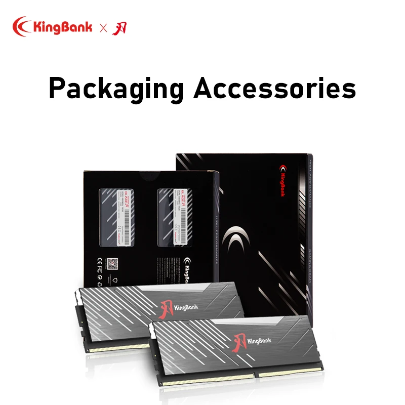 Kingbank DDR5 Memory Ram DDR5 6400MHz 6800MHz 32GB (16GB X2) 64GB ( 32GB X2) Memoria Ram DDR5 RGB XMP3.0 DIY Computer Desktop