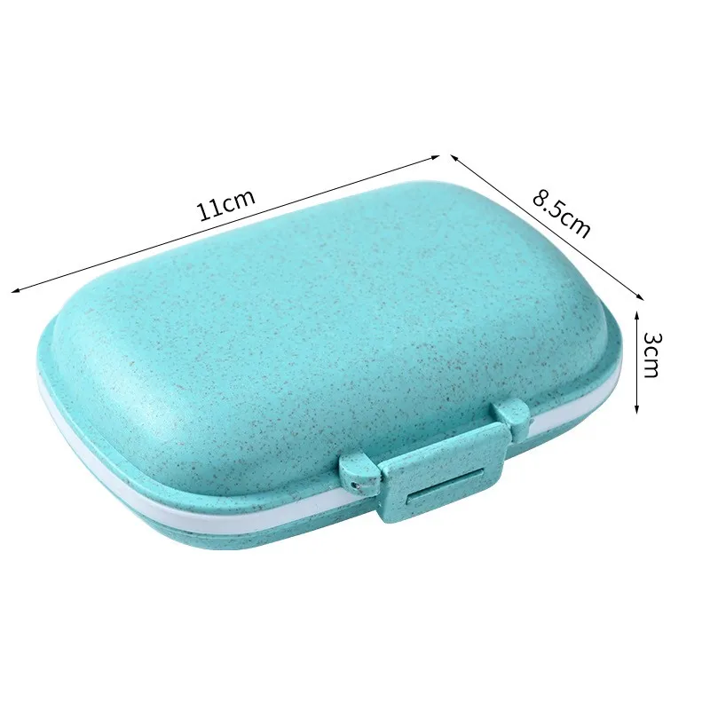 Mini étui de rangement de pilules Portable, 3 grilles, boîte à pilules, conteneur de stockage de comprimés, boîte à pilules médicale hebdomadaire, étui à pilules, distribution de médicaments