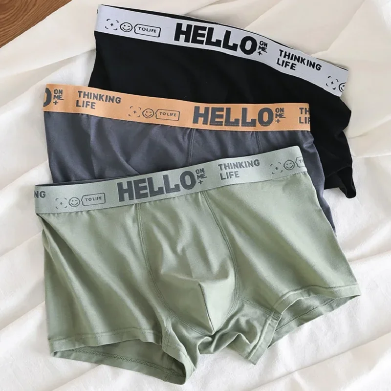 1/3/5 pezzi di biancheria intima da uomo, boxer elasticizzati comodi e traspiranti ad asciugatura rapida, mutande sexy, mutandine boxer alla moda da uomo