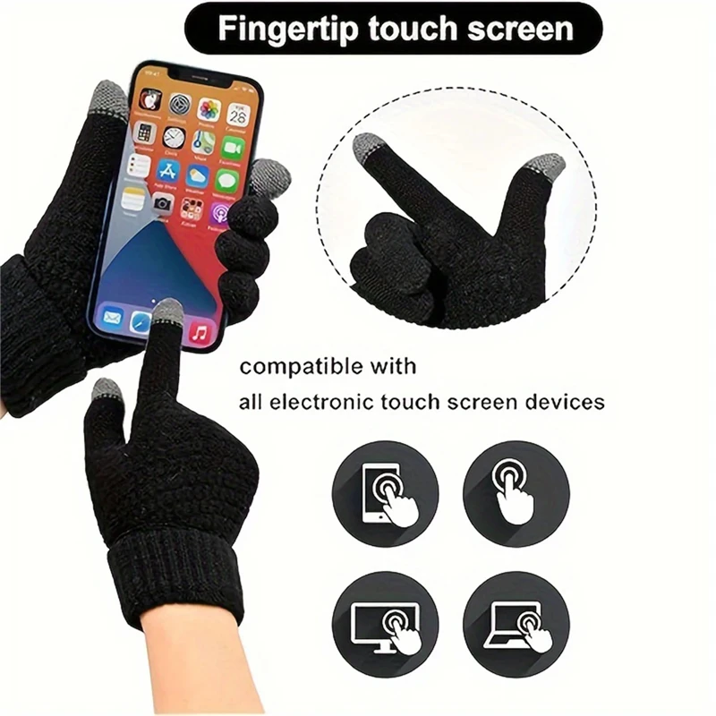 Winter New Outdoor Skiing Gloves with Mobile Phone Touch Screen Operation Men's and Women's Thick Warm Sports Gloves