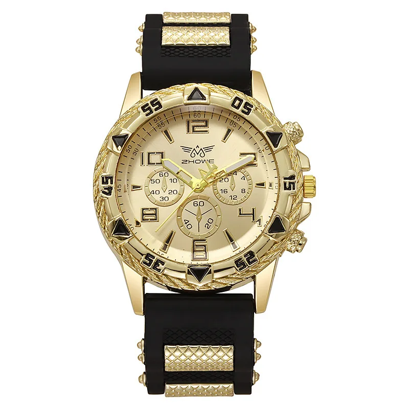 Mode luxe heren quartz horloge zakelijk casual siliconen band herenpolshorloge familie vrienden verjaardagscadeaus