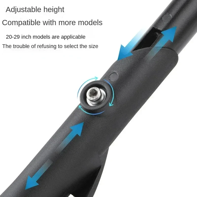 Toptrek ขาตั้งจักรยานอลูมิเนียมอัลลอยด์ปรับ MTB/หิมะ/จักรยานพับ/ยานพาหนะไฟฟ้าจักรยานพักเท้าด้านข้าง 24-29 นิ้ว