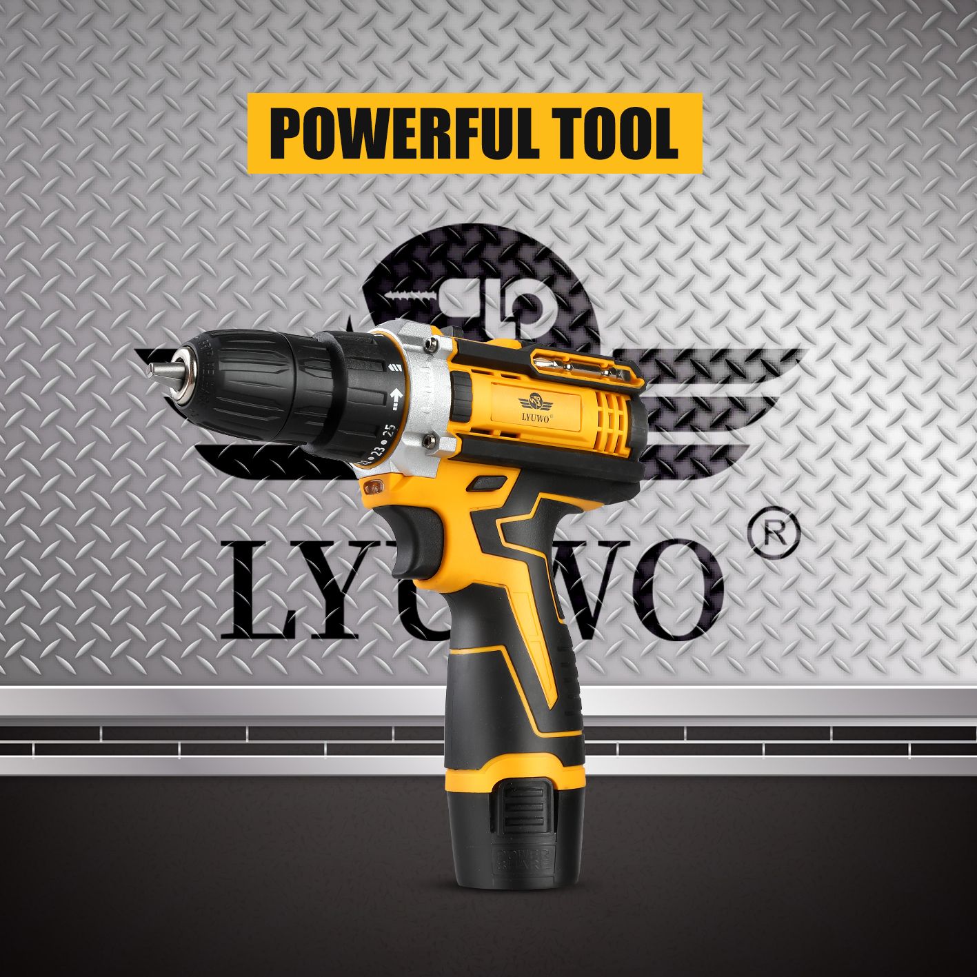 Lyuwo12v furadeira elétrica sem fio recarregável chave de fenda elétrica mini driver de energia sem fio dc bateria de íon de lítio 3/8 polegadas