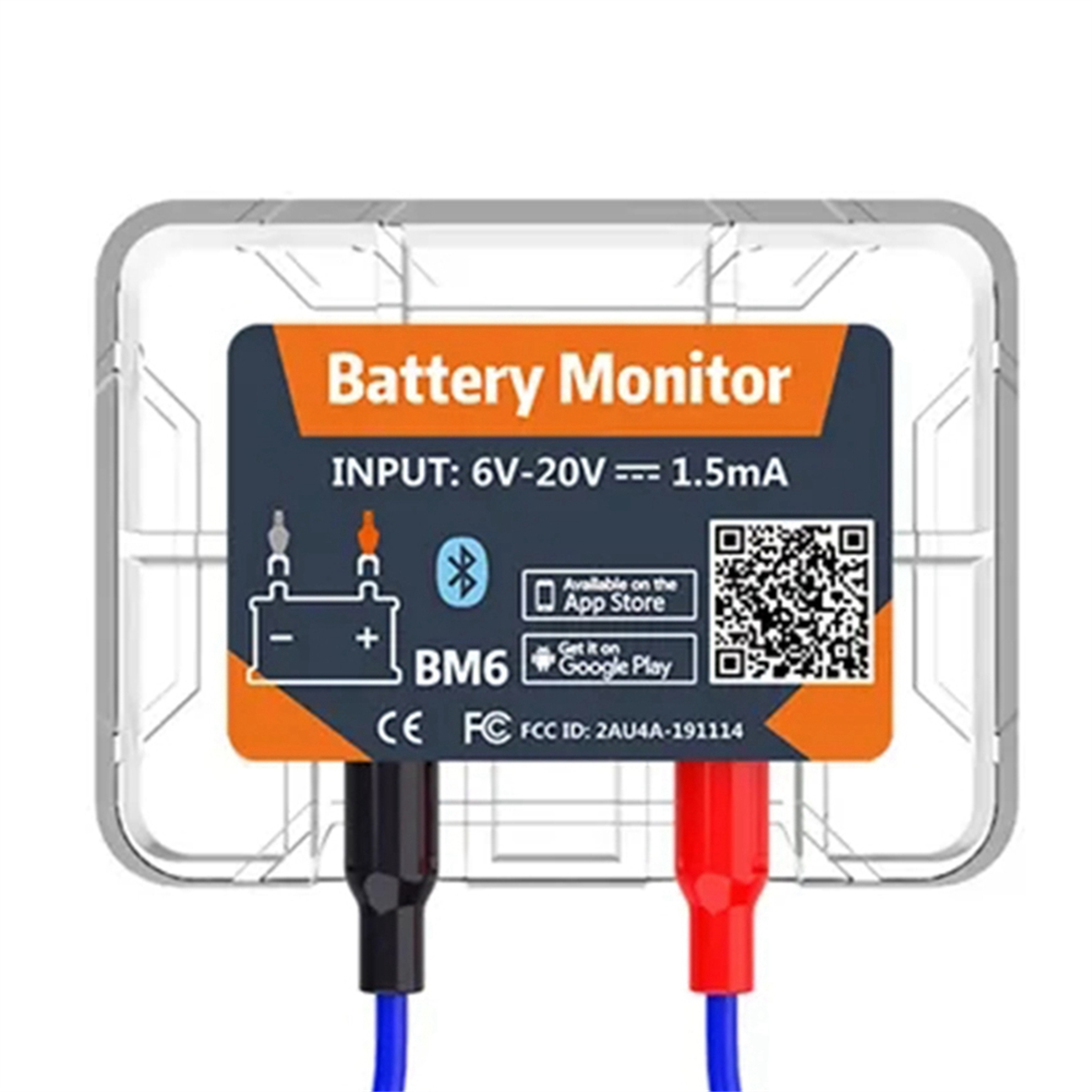 Monitor de batería inalámbrico Bluetooth de 12V BM6 con batería de coche, control de salud, aplicación de monitoreo, probador de batería