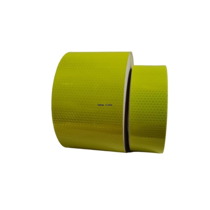 5cm/10cm/15cm/20cm*5M Fluorescent-Yellow Reflective Adhesive Sheetings Waterproof Reflectors Tape Warning Safety Sticker For Car