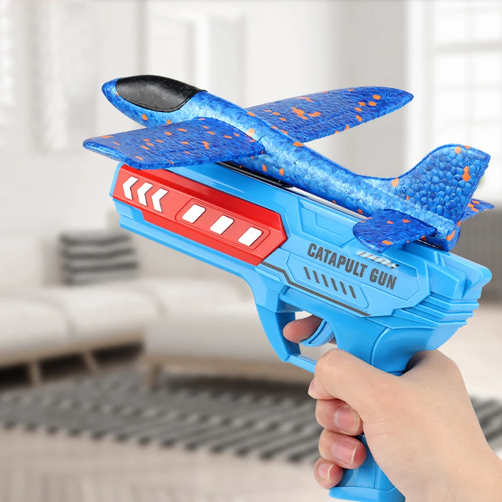 Lançador de avião Brinquedos para crianças, avião ao ar livre, catapulta voadora, antiderrapante, com ou sem luz, presentes de aniversário para meninos e meninas