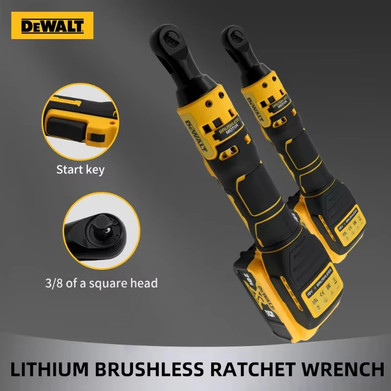 Dewalt DCF512 1/2 Inch Brushless Electric Ratchet Wrench 3/8In Cordless Variable Speed Power Wrench Impact Driver 20V Power Tool