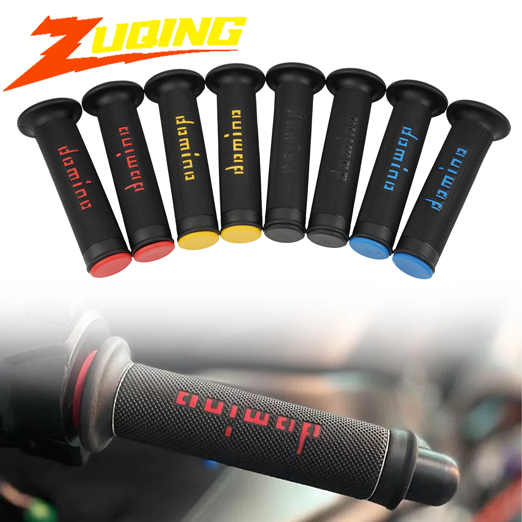 Universal 7/8 "22 24MM รถจักรยานยนต์จับ Handlebar Grip ATV Dirt PIT BIKE Racing Motocross เจลยางเบรค Grips การปรับเปลี่ยน