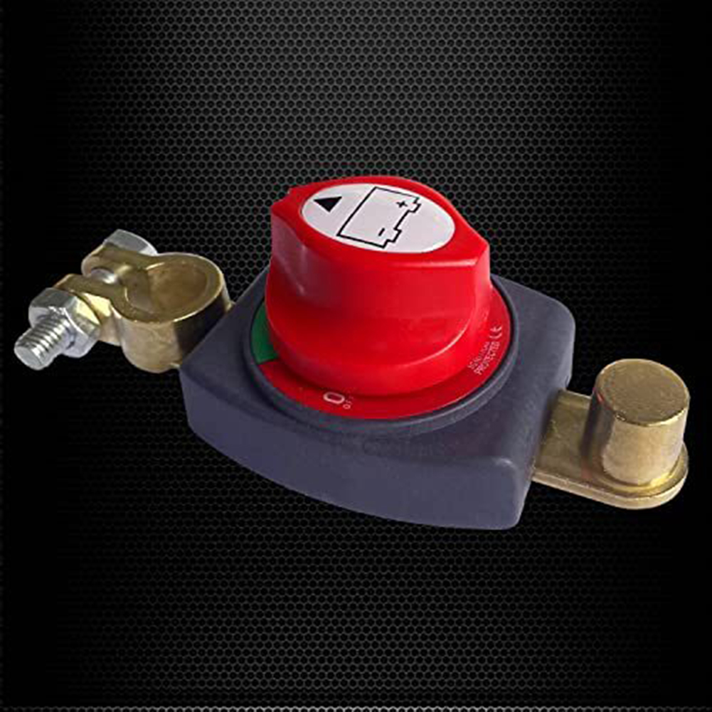On/Off 275A Top Post Battery Disconnect Switch 12-48V Waterproof Heavy-Duty Marine Battery Switch For Car Vehicle RV And Boat