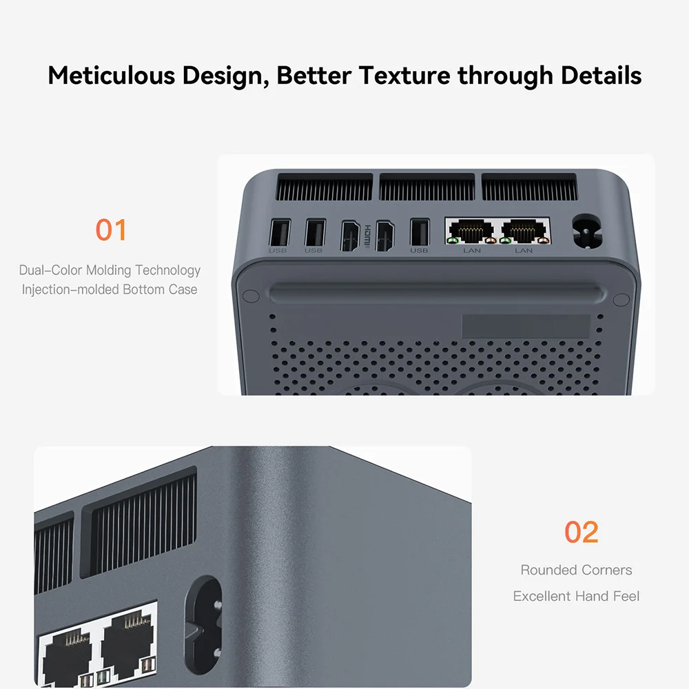 Beelink EQR5 AMD Ryzen 5 PRO 5650U Мини-ПК DDR4 16 ГБ 32 ГБ 500 ГБ SSD WIFI6 1000M BT5.2 Настольный геймерский компьютер