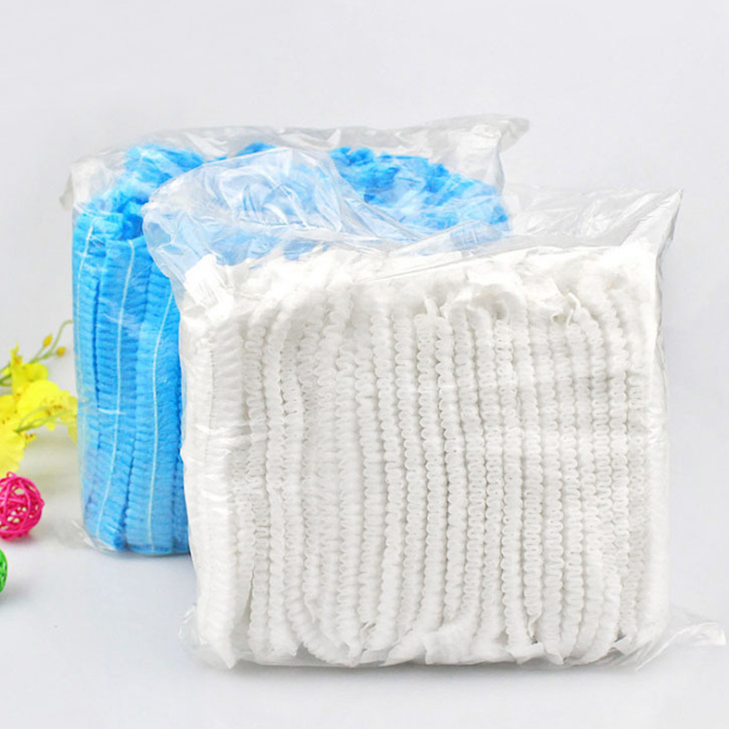 100 pçs touca de chuveiro cabeça capa de plástico elástico engrossado rosa capa redonda alimentos cozinha acessórios do banheiro saco preservação alimentos