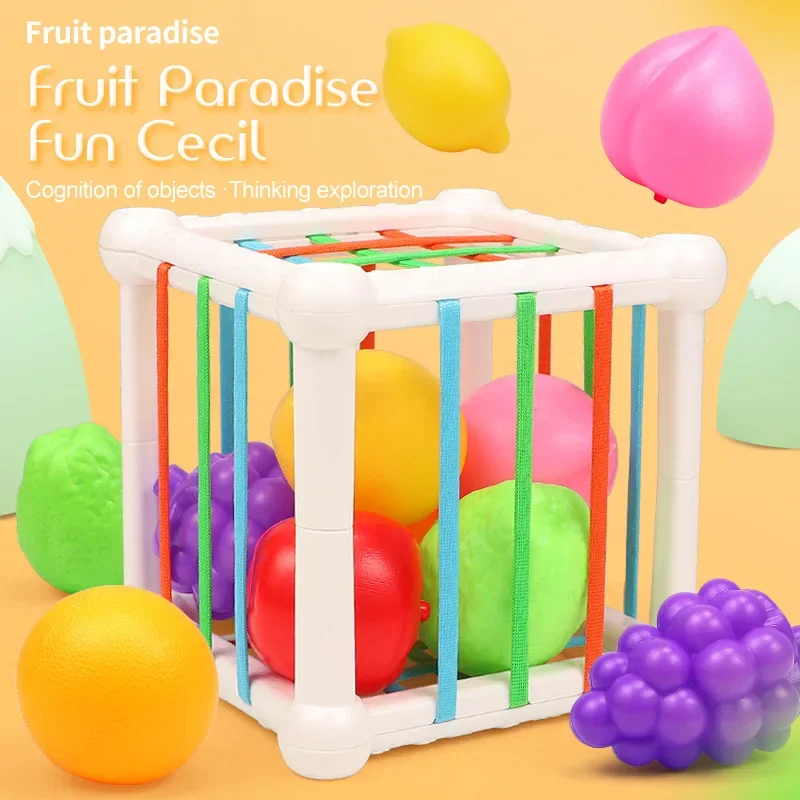 7 pçs crianças educacional cubo forma correspondência empilhamento aprendizagem brinquedos educativos jogos brinquedos do bebê