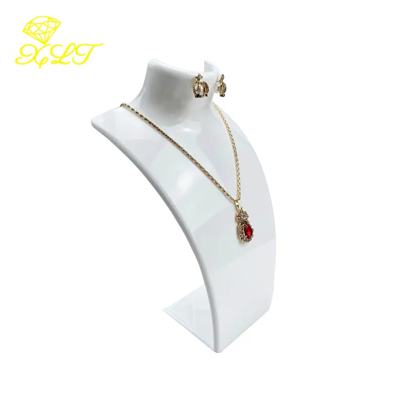4 kleuren acryl mannequin ketting sieraden display houder hanger oorbellen versieren tentoonstelling display stand plank