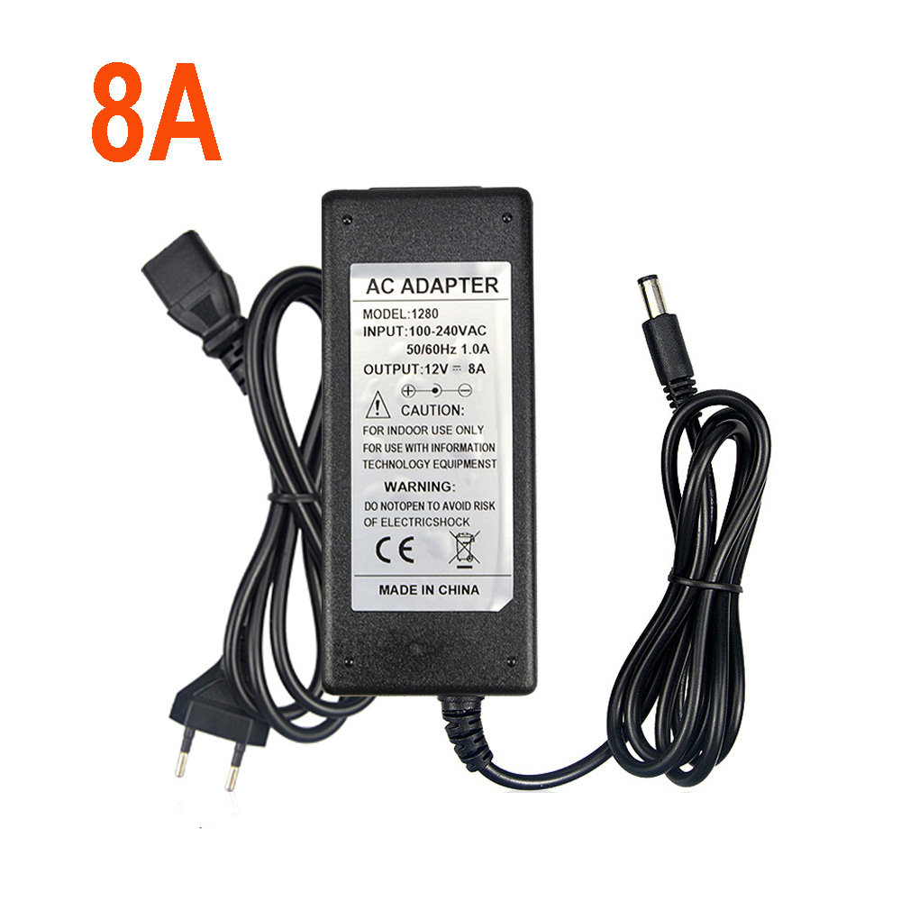 12V Netzteil Transformator mit EU/US Stecker Ladegerät Konverter AC 100-240V zu DC 12V LED Beleuchtung Adapter Treiber 1A 2A 3A 5A 8A