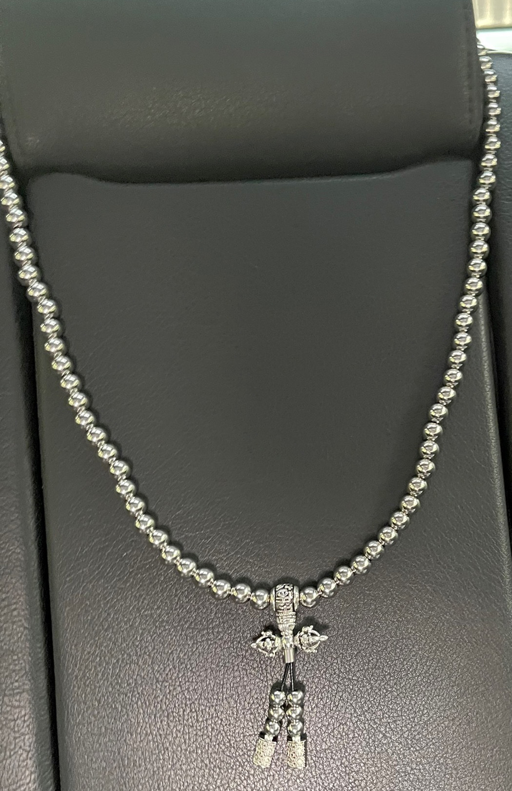 Pulseira e Colar de Aço Titânio para Homens, Corrente, Grânulos de Oração, Autodefesa, Cintura Fé, Pingente Cruz Buda, Gadgets, Presentes Jóias