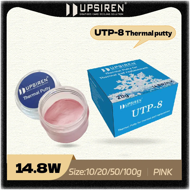 UPSIREN Thermal Putty UTP-8 For VGA GPU IC Processor Rapid Cooling Thermal Pad Replacement Heat Blocking Putty High Performance