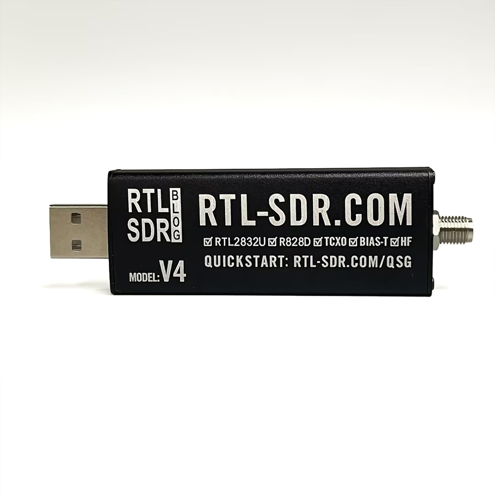 HTOOL SDR V4 Receptor de radio definido por software RTL-SDR V4 RTL2832U 1PPM TCXO HF BiasT SMA Radio definida por software + antena