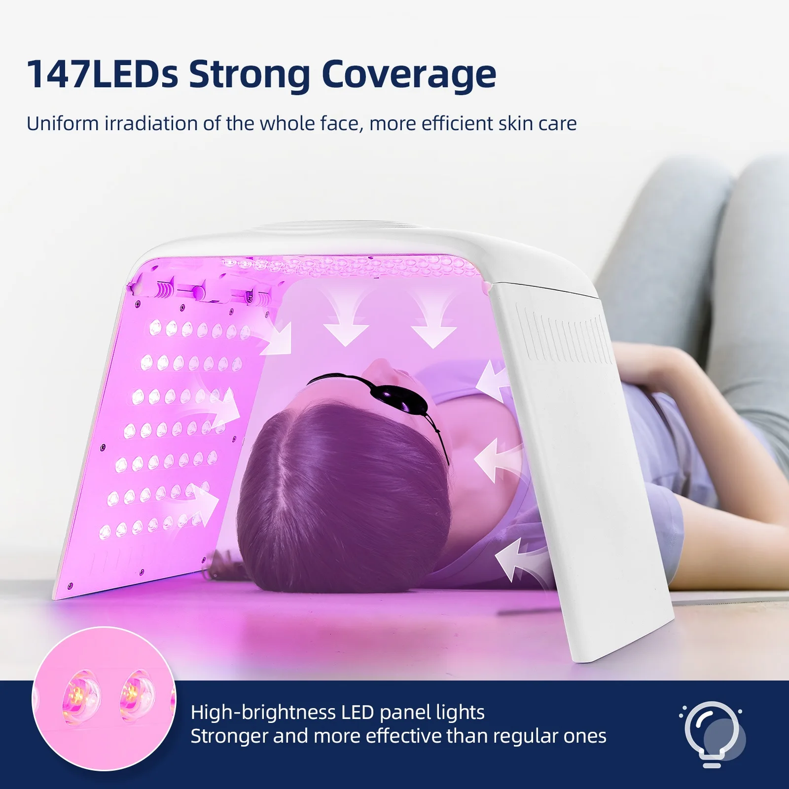 折りたたみ LED マスク 7 色 PDT 光療法スキンケアツール赤色光療法スパサロン家庭用