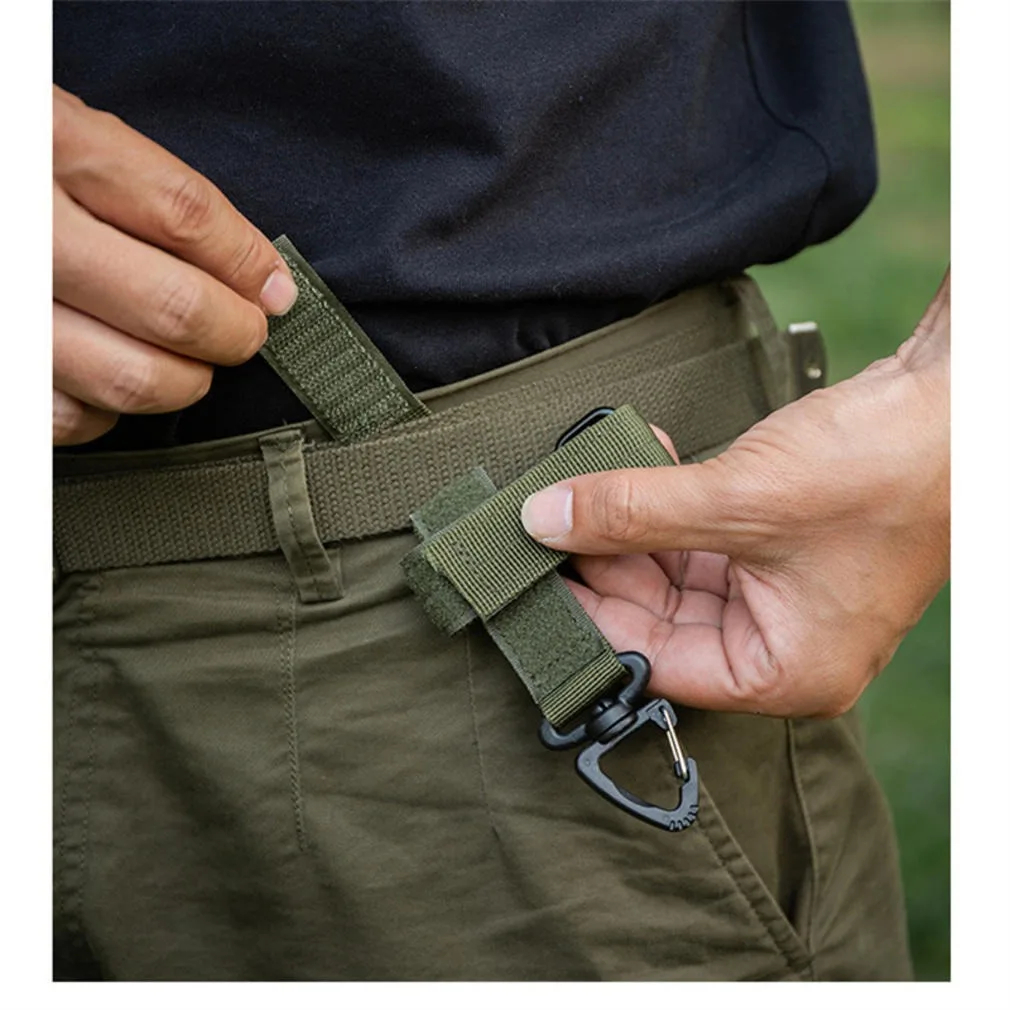 1/2pcs new multi-purpose tactical gloves buckle hook ventilator military rope climbing outdoor storage adjust camping hanging