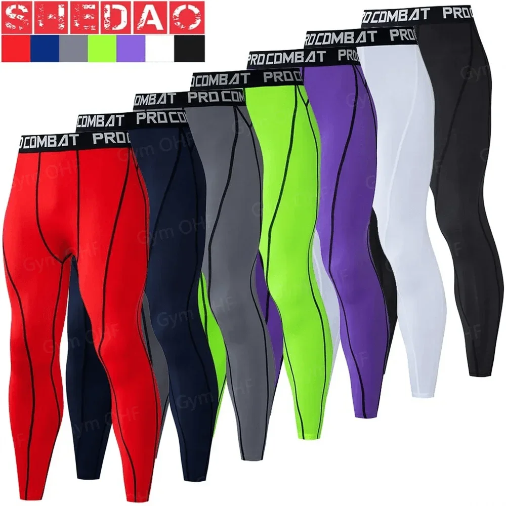 2025 ใหม่Mens CompressionกางเกงCool DryกางเกงขายาวกีฬาBaselayerวิ่งTightsกีฬาออกกําลังกายActiveกางเกงขาสั้น