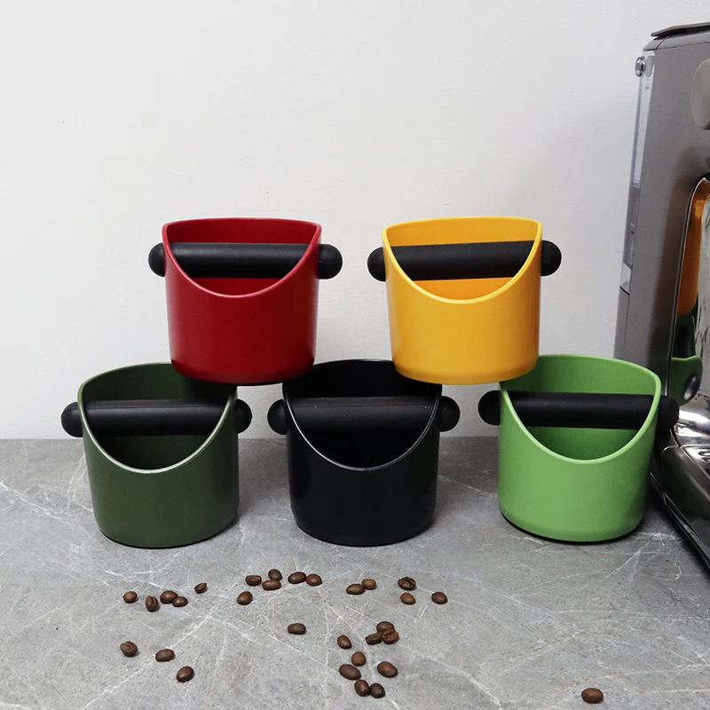 Coffee Knock Box com barra removível, Anti Slip Grind Dump Bin, Absorvente de choque, Barista Espresso Machine Accessories