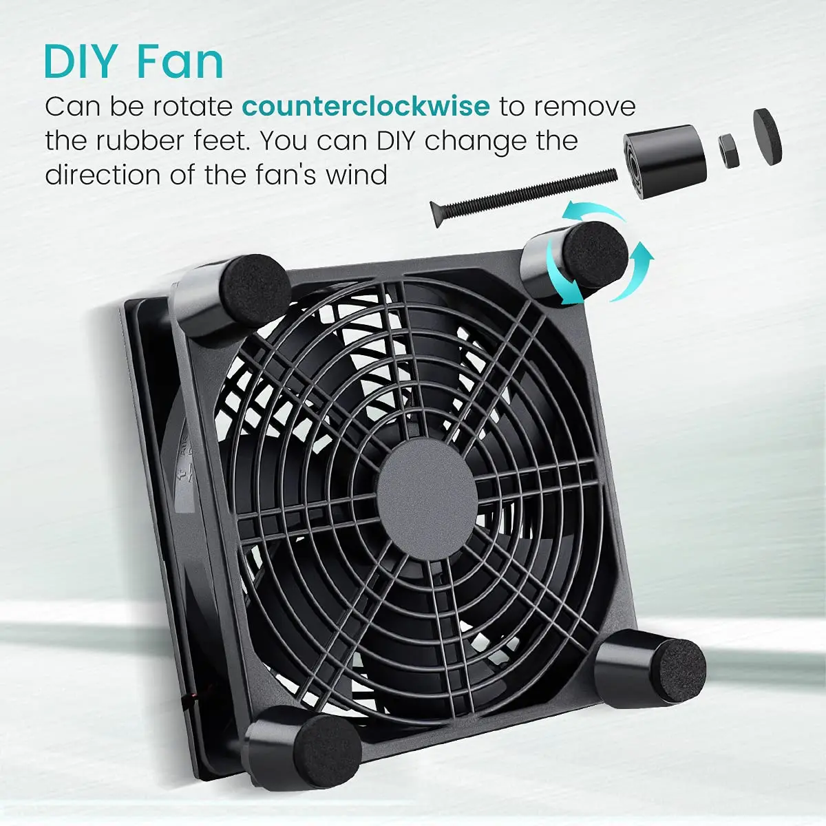 USB Powered Computer PC Case Fan 120mm 5V Silent Chassis Cooler for Router TV Cat Cooling Screws Protective Net 12cm